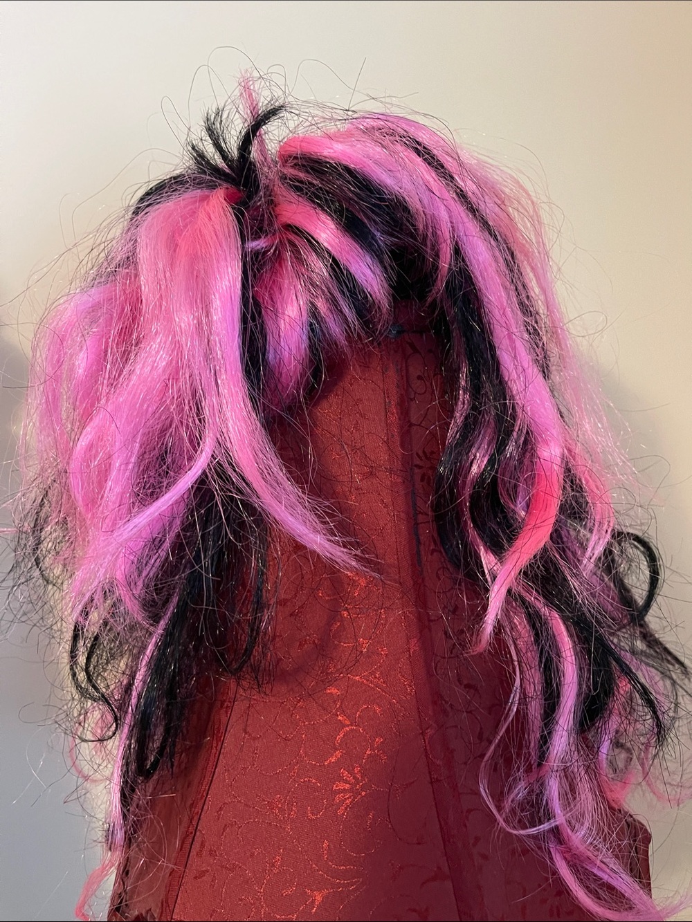 Pink & Black Women’s Synthetic Wig